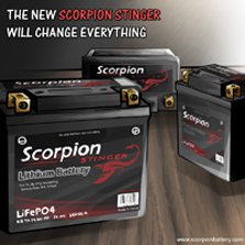 Scorpion Stinger Lithium batteries group photo